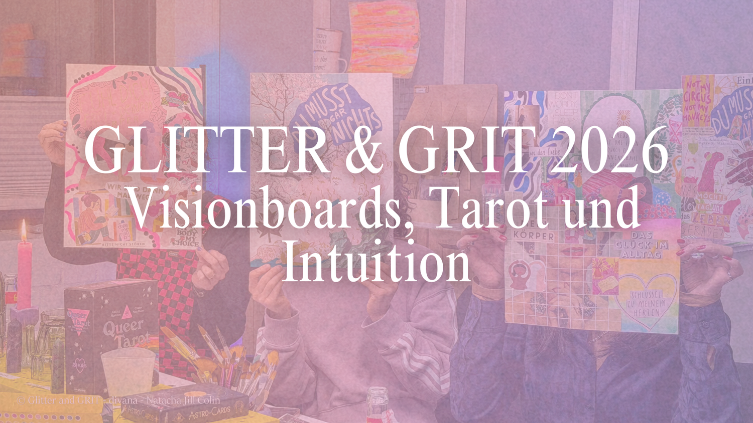 Glitter & GRIT 2026: Visionboards, Tarot und Intuition – ein Jahresauftakt im divana Kreativraum