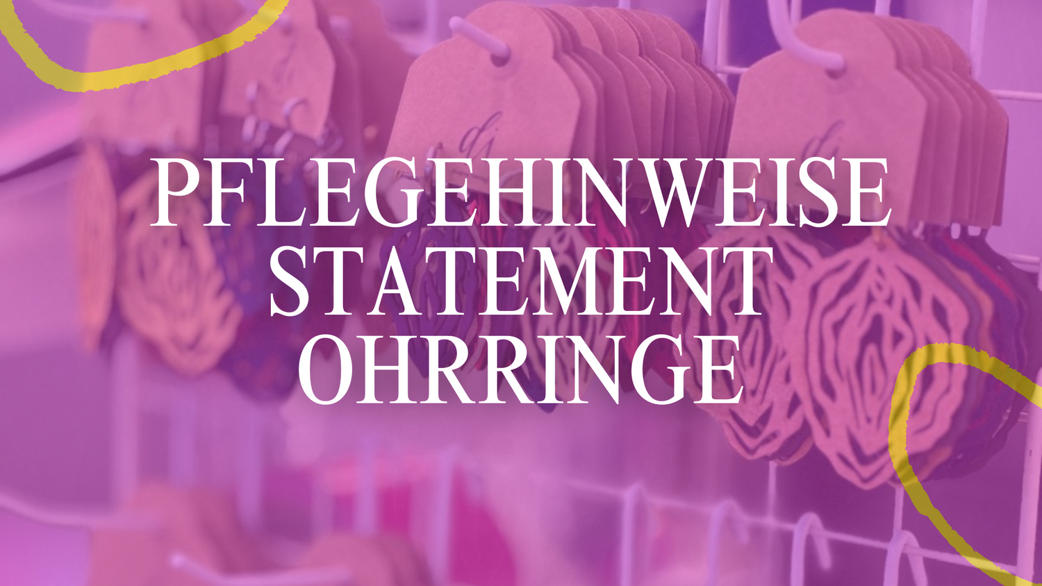 Bild Pflegehinweise Statement Ohrringe 