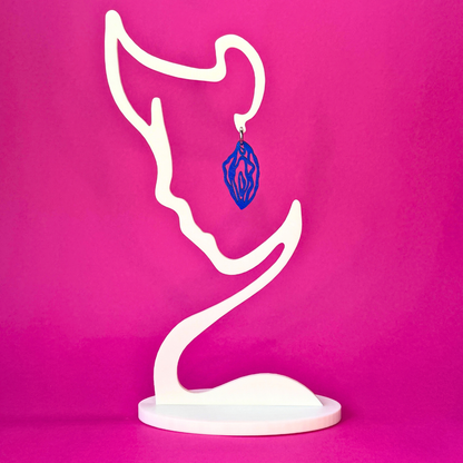 Clitoria Ternatea: Royal blaue Statement Ohrringe | kleine Queen